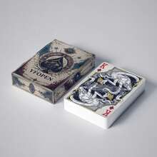 Vintage Gothic Style Playing Cards, YFOPEN Egyptian Bastet Black Cat Star Moon Totem Art Paper Cards - Multicolor - View 4