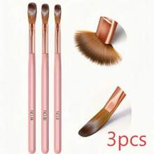 3pcs Acrylic Nail Brush Set, Nail Art Design Tools, 3D Builder Nail Gel Brush - Acrylic Nail Painting Brush - Nail Art Brush, Suitable For Salon/Home Nail Art - Purple - View 5