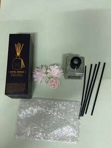 Juego de Difusor de Fragancia con Varillas de 1.69oz - Botella de Vidrio Rectangular con Varillas y Flor de Sola, Adecuado para el Hogar, Interiores y Baño - Aroma Duradero, Sin Necesidad de Electricidad - Más - Ver 16