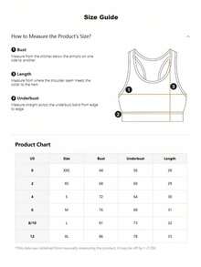 Women's Solid Color Fashionable Removable Padded Round Neck Side Hollow Knitted Sports Bra - Black - View 6