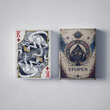 Vintage Gothic Style Playing Cards, YFOPEN Egyptian Bastet Black Cat Star Moon Totem Art Paper Cards - Multicolor - View 7