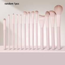 7/10/13pcs Pink Makeup Brush Set, Soft Synthetic Bristles For Face Foundation, Blush, Eyeshadow, Concealer, Professional Beauty Tool - Pink - View 10