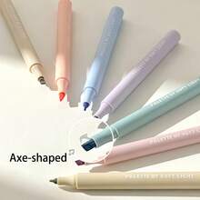 16pcs Soft Color Fluorescent Markers, 8 Colors, Axe-Shaped Ultra-Soft Tip, Quick-Drying Ink, Suitable For Textbook Highlighting, Planner Marking, Art Painting - Sets - View 7