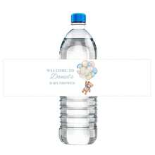 UNICCUT 30pcs Customized Cute Teddy Bear Water Bottle Label Stickers For Baby Shower, Baptism, Birthday, Christening, Personalized Gender Reveal - Multicolor - View 14