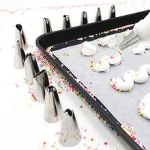 16pcs Stainless Steel Piping Tips, Multi-Size Decorating Nozzles, Professional Tools For Cake And Dessert Decoration, Reusable And Easy To Clean, Cream Flowers, Frosting Cookies, Cookies, Macarons, Meringue Making - View 7