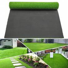 Césped Artificial Alfombra 2m x 5m Pasto Sintético Suave, Impermeable para Patio, Terraza, Decoración Exterior, Mascotas y Zonas de Juegos - Alfombra de césped 2*5m - Ver 3