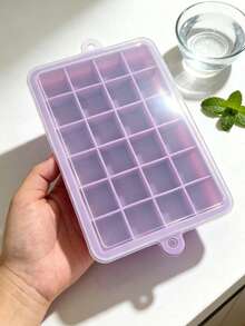 1pc 15/24 Cavity Silicone Ice Cube Tray, With Ejection Holes, Reusable & Stackable, Suitable For Coffee, Cocktails, Baby Food Freezing, Multipurpose Silicone Ice Mold For Home Kitchen - Multicolor - View 12