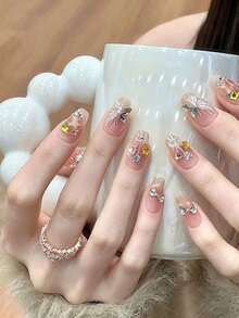 Approx. 100pcs Random Mixed Multi-Shape Rhinestone Metal Patch Combination Accessories, Heart Star Water Drop Irregular Rhinestone Mixed Material, Multi-Color Shiny Style Rich, Multiple Shapes Free Matching, Create Layered Creative Decoration Effect - Multicolor - View 2