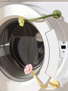 1pc Washing Machine Flower Vent Clips, Suitable For Home Use, Detachable Support Frame For Drum Washing Machine, Magnetic Adsorption, Can Be Used As Door Stopper, Decoration Or Washing Machine Door Support, Home Decor And Accessories - Multicolor - View 7