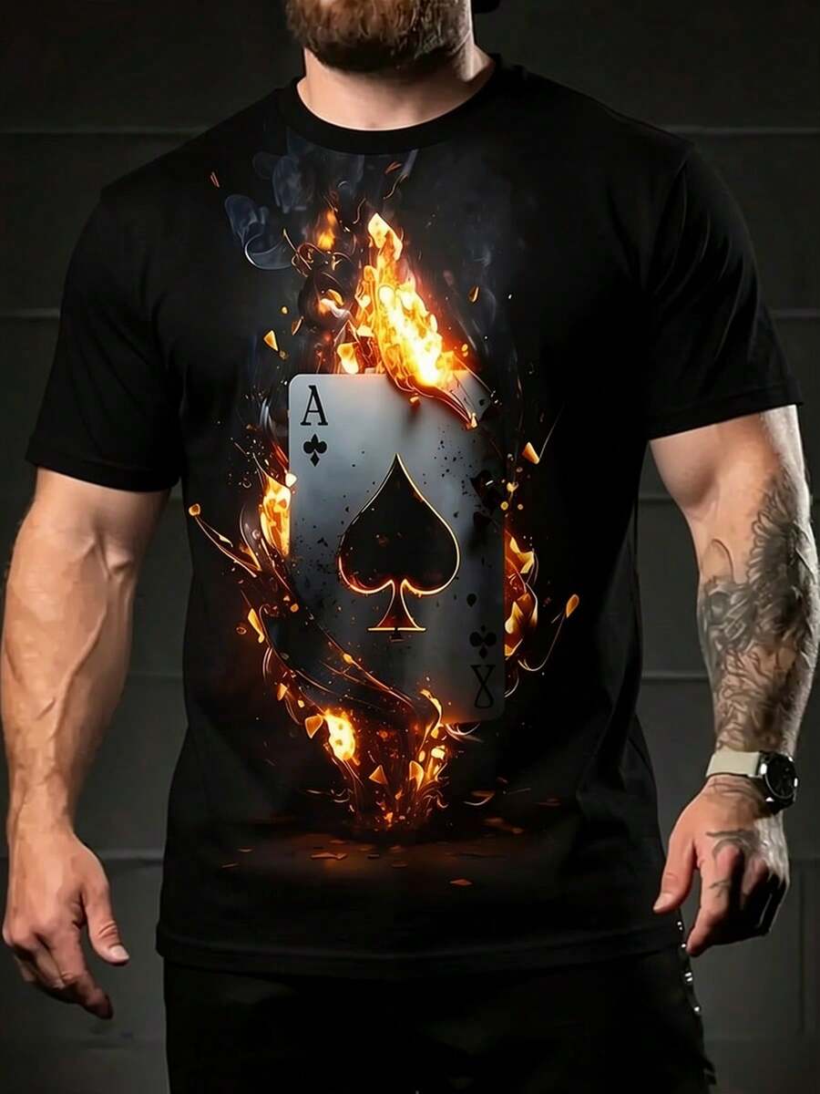 Camisetas de hombre - Negro - Ver 1