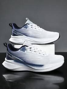 Women's Lightweight Athletic Shoes - Airflow Design, Breathable And Comfortable - Durable Casual Lace-Up Shoes - Perfect For Outdoor Running And Everyday Wear - Blue - View 3