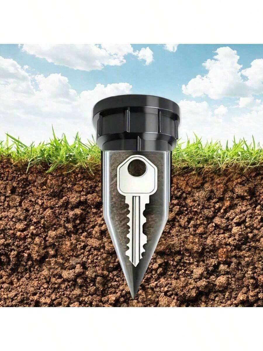 Realistic Sprinkler Key Hiding Box, Outdoor Garden Yard Lawn Waterproof Key Box, Easy To Insert Into Garden Lawn Underground, Waterproof And Corrosion-Resistant - Multi-color - View 1
