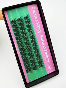 Cross Texture Cluster Natural Lashes Soft Wispy Individual Segmented False Eyelashes Reusable DIY Home Lash Clusters - View 7