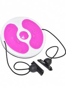 1pc Portable Waist Disc With Resistance Band, Fitness Equipment, Foot Massage Board, PP Material, For Core And Abdominal Workout, Suitable For Gym, Yoga, Pilates, Dorm, Home Daily Training, Back To School Season - Multicolor - View 15