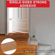 Self-Adhesive PVC Floor Transition Strip - Floor Transition Strip Floor Cover Strip, Vinyl Floor Divider Strip For Connecting Floor Gaps, Easy To Install, Durable And Stylish, Suitable For Kitchen, Bathroom, Bedroom, Entrance, Kitchen Doorway, Bathroom Upgrade, Elegant Design, Modern Interior, Easy Installation Design - 7.6 cm - View 5