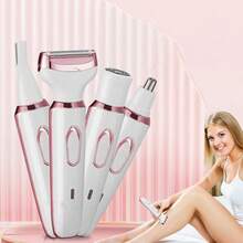 1pc 4-In-1 Women's Electric Shaver, Home Hair Removal Device, Nose Hair, Eyebrow, Underarm Trimmer, Shaving Razor - View 3