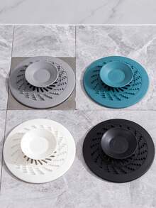 5pcs Silicone Drain Stoppers, Multi-Functional Floor Drain, Suitable For Bathroom Sink, Bathtub And Kitchen Drain, Effectively Clear Hair, Grease And Other Blockages 1/3/5pcs - Multicolor - View 3