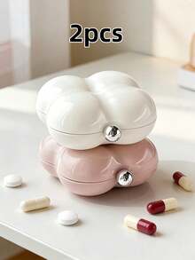 1pc 7-Compartment Floral Pill Box - Portable Medication Storage Container - Perfect For Elderly And Busy People - Convenient For Travel And Home Use - Ideal Gift For Friends And Family - one-size - View 15