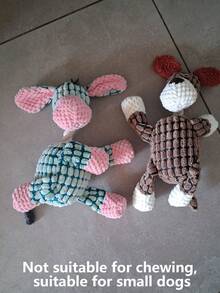 趣味寵物狗玩具 - 驢子形狀燈芯絨咬咬玩具，幼犬發聲絨毛驢子磨牙玩具，適合貓狗，幫助狗玩耍並消耗能量，促進牙齒清潔和口腔健康，適合中小型犬，室內/室外玩耍（橘色和綠色） - 理想的幼犬磨牙玩具，寵物用品，耐用，寵物主人，無需電池，狗咬咬繩鴨玩具，貓玩具鴨，貓咬咬玩具，狗咬咬玩具，寵物娃娃，寵物訓練狗配件 (1/2件) - 彩色 - 查看 5