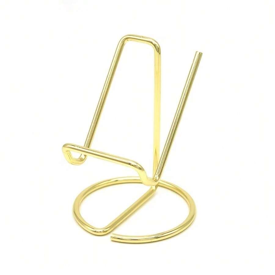 1pc Metal Iron Phone Stand, Slouchy Person Desktop Metal Stand, Dual-Use Creative Business Card Holder, Simple Desktop Portable Reading Display Business Card Rack, Suitable For Desktop Storage, Office Storage, Business Card Storage, Can Be Given As A Gift To Professionals - one-size - View 1
