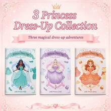 Princess Sticker Book For Girls, Cute Fantasy Sticker Activity Book, Creative Reusable Sticker Pages, Princess Dress Up Game, Fairy Tale World Coloring & Matching Activity Book, Fun Learning Craft Book, Imagination Development Toy, Travel Activity Bo - Children's Princess Sticker Book - View 5