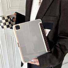 1pc Polka Dot Double-Sided Tablet Protective Case, Foldable Stand, Multi-Angle Viewing, Suitable For Work And Entertainment, With Pen Slot, Compatible With IPad Pro 2024/Air M3/A16 2025, Compatible With Xiaomi, Compatible With Samsung, Compatible With Huawei MatePad - Multicolor - View 3