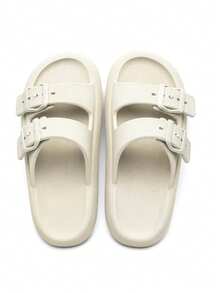 Sandalia Chinelo Birken Conforto Masculino  Verão Praia Tendencia - Off white - Visão 3