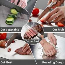 Stainless Steel Cutting Board With Lip, Large Size Metal Kitchen Chopping Board, Versatile Pastry Board For Kneading Dough & Meat Preparation - View 8