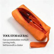 6/8/11Pcs Halloween Pumpkin Carving Kit, Stainless Steel DIY Sculpting Tools With Storage Bag, Multipurpose Fruit Vegetable Cutting Set For Jack-O-Lantern, Halloween Pumpkin Decorations - - - View 6