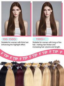 U-Shaped Hair Extensions, Real Human Hair Extensions, Straight Hair, Keratin Hair Extensions, Invisible, Holiday Concert Accessories, Summer Travel Vacation Essentials, Hair Pieces, Hair Care, Daily Self-Care - S4 - View 8