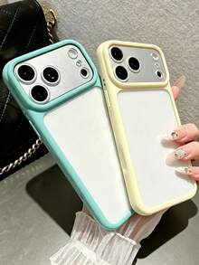 KOOLIFE 1 buah Casing Pelindung PC TPU Magnetik Transparan Warna Hijau Air, Dilengkapi Airbag, Bingkai Pelindung Kamera Anti Gores, Perlengkapan Penting untuk Perjalanan Sehari-hari, Kompatibel dengan iPhone 17/16/15 Pro Max - Baby Blue - View 2