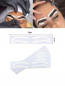 2/20/60pcs Eyebrow Drawing & Template Stickers, Suitable For Semi-Permanent Eyebrow Tattooing And Makeup, Positioning, Spraying & Shaping Auxiliary Tools - Multicolor - View 5