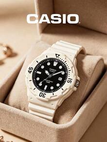 CASIO Women's Fresh Minimalist Watch Collection, 100m Water Resistant, Colorful Plaid Resin Strap, Student Commute Shock-Resistant Sports Quartz Watch - one-size - View 15