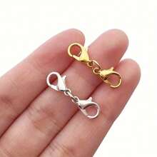 5pcs Lobster Clasp, Necklace Clasp, Classic High-End Design Necklace Clasp, Closure Clasp, Necklace Extender Connector, Suitable For Jewelry Chain, Bracelet, Necklace, Can Be Used For Making Beaded Jewelry, DIY Handicrafts - Multi-color - View 9