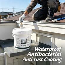 Waterproof Anti-Mildew Protective Coating, Rust Proof Leak Repair Sealant Paint, Multipurpose Liquid Sealer For Roof, Bathroom, Balcony, Wall, Concrete, Indoor Outdoor Home Leakage Repair - View 4