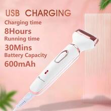 1pc 4-In-1 Women's Electric Shaver, Home Hair Removal Device, Nose Hair, Eyebrow, Underarm Trimmer, Shaving Razor - View 5