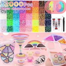 DIY Full Crystal Art Decoration Kit, Handcraft Accessories Set, Multi‑Style Animal & Pattern Design Supplies, For Painting, Bag, Hat, Tumbler, Shoes & Home Decor Making - Multicolor - View 7