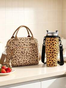 Portable And Reusable Insulated Lunch Bag, Water Bottle Bag. Designed For Various Outdoor Activities, With Adjustable Shoulder Strap, Suitable For Keeping Cold, Perfect For School, Work, Outdoor Camping And More - View 2