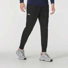 Under Armour Celana jogger pria polos, simpel, sporty, kasual, dan serbaguna. - Hitam - View 7