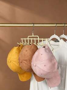 8-Cap Capacity Hat Storage Rack, Multi-Function Hat Hanging Rack, Dorm Closet Storage Hook, Suitable For Hats, Ties, Belts, Scarves, Multi-Function Wall-Mounted Hat Display Rack, Towel Storage Rack, Portable Travel Hook, Suitable For Home, Campus, Hotel - Multicolor - View 11