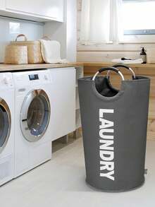 Large Capacity Waterproof Laundry Basket With Handle, Foldable Fabric Storage Bin, Dirty Clothes Hamper, Suitable For Travel, Organizing Clothes, Blankets, Towels And Toys, Applicable For Home Bedroom, Laundry Room And Dorm Storage - Multicolor - View 6