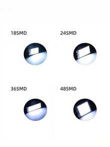 4 PCS Car Interior Accessories 18/24/48 SMD T10 4W 12V COB Car Interior Panel LED Lights Lamp Bulb Car Dome Light Car Panel - A - View 4