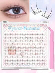 EYELASH EVOLUTION 6入組自黏式分段假睫毛（無需膠水），免膠水韓系偶像風假睫毛－全新輕量分段式（ACE Idol系列小火焰下睫毛），打造漫畫風美睫；大容量可重複使用假睫毛，DIY單簇睫毛，輕鬆打造精緻眼妝，免膠水自黏設計，佩戴簡單方便，輕盈舒適，適合日常妝容、節日派對、音樂節、演唱會等場合 - D - 查看 7