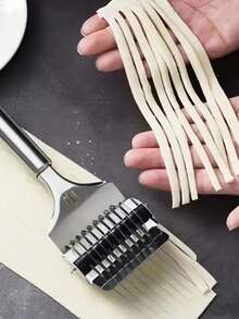 1pc Manual Noodle Cutter, Home Noodle Cutter, Stainless Steel Noodle Cutter, Noodle Knife, Roller Noodle Cutter Tool, Noodle Slicer, Noodle Cutter Tool, Noodle Slicer, Noodle Divider, Kitchen Essential Noodle Slicer - View 8