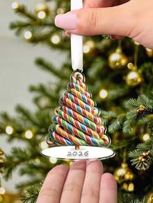2D flach, Weihnachtsbaum-Süßigkeiten-Dekoration, lustige Weihnachtsfeier-Anhänger-Ornamente, Weihnachtsbaum-Süßigkeiten-Heimdekoration, Weihnachtsbaum-Süßigkeiten-Dekorationsgeschenke, einzigartige Weihnachtsgeschenke für Freunde und Familie - Farbe - Übersicht 8