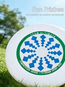 1pc Professional Outdoor Sports Graffiti Flying Disc, Competitive Spinning Disc For Adults - White - View 8