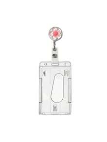 Unisex Cute Cherry Blossom Retractable Card Holder, Anti-Loss Easy-Pull Buckle, Transparent Retractable ID Card Holder, College Student Campus Card Holder, Cafeteria Meal Card Storage Bag, Slide Cover Design, Dual Card Slots, Small Card Slot, Bus Card Holder, Non-Inductive, Bank Card Holder, Subway Card Storage, Portable Hanging, Adjustable ID Card Holder Keychain, Suitable For Office Workers And Students, Perfect Gift, Back To School Gift, Christmas Gift, Couple Card Holder - Multicolor - View 12