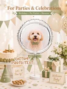 Customizable Photo Balloons - Personalized Photo Decor, Suitable For Birthdays, Weddings, Graduations And Anniversaries - No Power Required, Multiple Colors Available; Perfect For Photography, Party Supplies, Holiday Decor And Event Planning - Multicolor - View 7