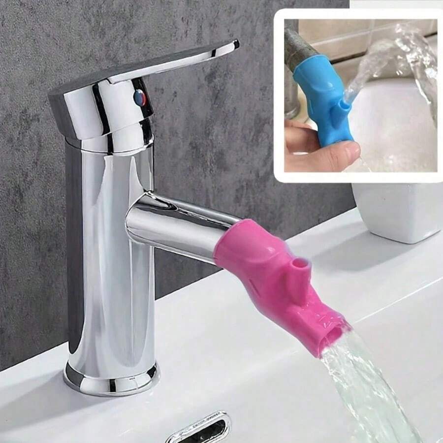 1pc Faucet Extender, Simple Silicone Extender, Suitable For Indoor And Outdoor Faucet Extension, Water Pipe Accessory, Universal Hose Connector, Kitchen Supplies, Kitchen Accessories, Kitchen Tools