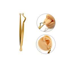 Stainless Steel Ear Piercing Tweezers, Ear Stud Ear Cartilage Ear Conch Lip Stud Tongue Stud Positioning Pliers, Piercing Tool Set Suitable For All Piercing Areas Including Ear And Nose Septum - Multicolor - View 6